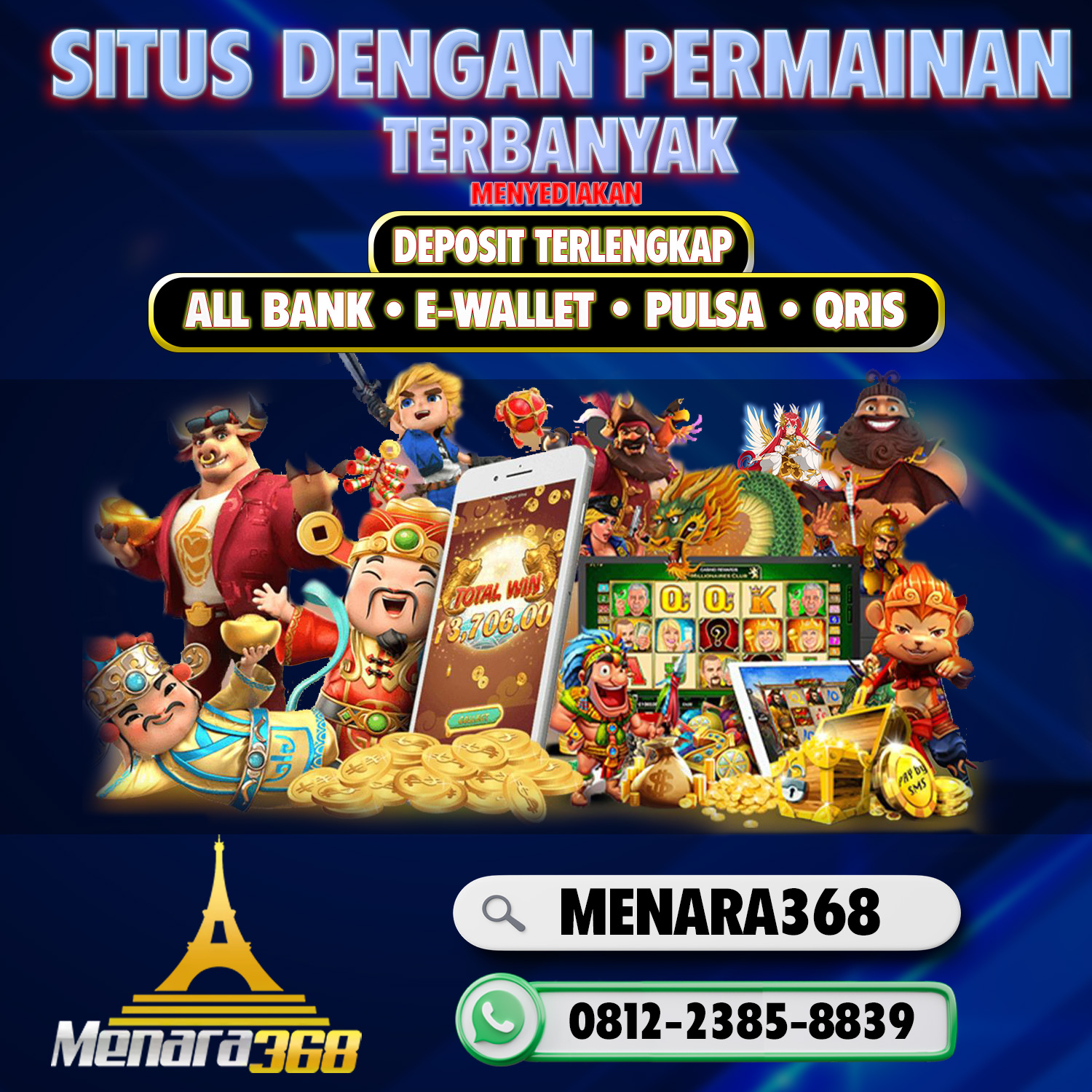 Menara368: Situs Slot Online Gacor Terbaik untuk Menangkan Jackpot Besar